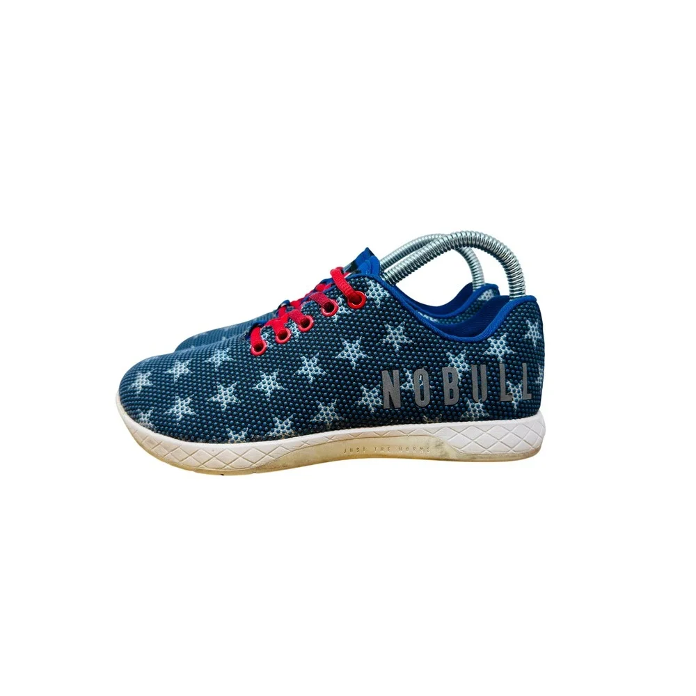 NOBULL Blue Star-Pattern Sneakers with Red Laces - Picture 10 of 15